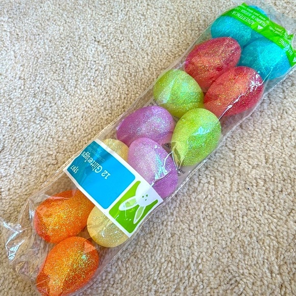 Brand New Easter Basket Bundle Dragonfly Felt Glitter Eggs Printed Colorful Lot - Picture 9 of 16